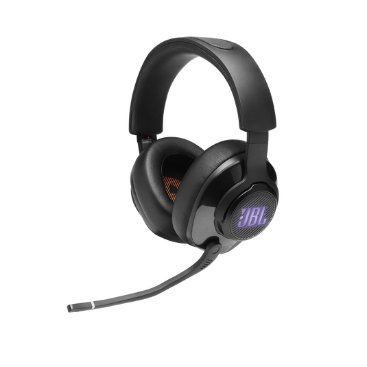 JBL Quantum 400 - Black - USB over-ear PC gaming headset with game-chat dial - Detailshot 3 image number null